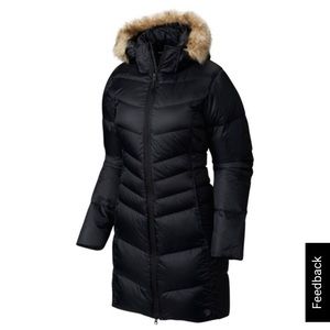 Mountain Hardwear puffer coat with zip-off hood